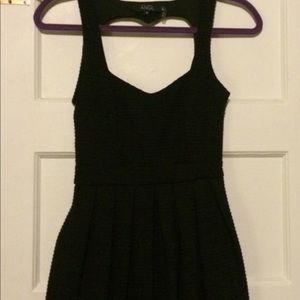 Black ANGL babydoll dress with heart back